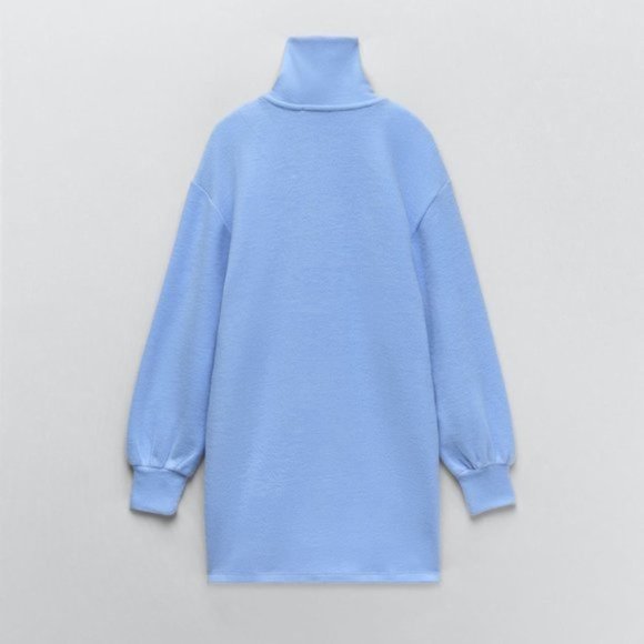Zara Soft High Collar Quarter Zip Dress - Picture 5 of 6
